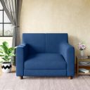 GODREJ INTERIO Sofa Sitso 1 Seater Fabric Sofa, Pinewood, Blue...
