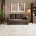GODREJ INTERIO Sofa Magnate 3 Seater Fabric Sofa for Living Room, 1-Year Warranty, Solid Wood (Brown)...