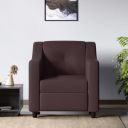 GODREJ INTERIO Sofa Monarch 1 Seater Leatherette Sofa for Living Room, 1-Year Warranty, Pinewood, Burgundy...