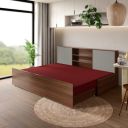 GODREJ INTERIO Vurv Diwan Fabric Sofa Cum Bed (1-Year Warranty, Engineered Wood, Brown)...
