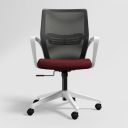 GODREJ INTERIO Vurv Mid Back Fabric Office Arm Chair, Red...