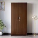 GODREJ INTERIO Wardrobe Stack 2-Door Engineered Wood Wardrobe for Clothes (Brown), 2 Shelves, 1 Drawer...