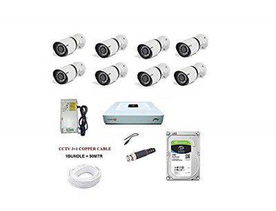 Godrej Security Solutions 1080p HD Wired Security Camera Kit (White)