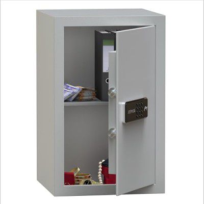 [Extra ₹6750 Off] Godrej Security Solutions Forte Pro 55 Litres Digital Electronic Safe Locker With Backup Keys|For Home & Office With Motorized Locking Mechanism (Light Grey)