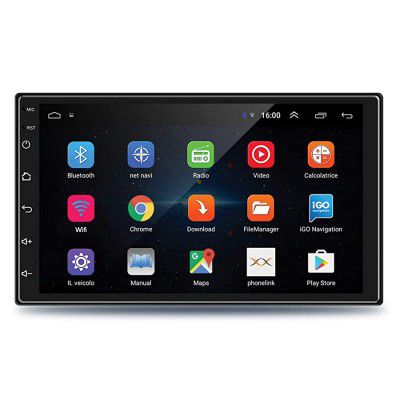 Godryft 7 Inch Full HD 1080P Touch Screen Android 9.1, Ultra IPS Display, Car Multimedia Player