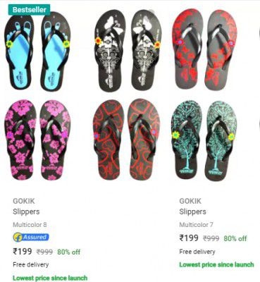 Gokik Slippers & Flip Flops @ ₹199