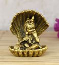 Gold Golden Bal Gopal Krishna Having Makhan Decorative Showpiece...
