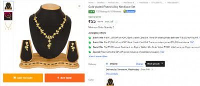 Gold-plated Plated Alloy Necklace Set