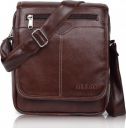 GOLD SKY Shade Stylish PU Leather Sling Cross Body Travel Office Messenger One Side Shoulder Bag for Men...