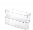 Golden bird Transparent Acrylic Display Stand Case Casket For Multipurpose Storage Box Bins (Narrow, 2)...