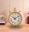 Golden Vintage Style Table Clock By Trendec...