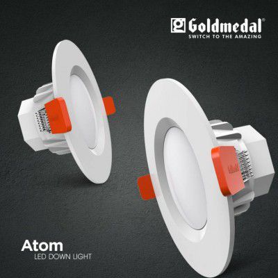 Goldmedal Atom 5W LED Downlight-Round Recessed Ceiling Lamp (Blue)