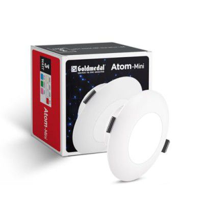 Goldmedal Atom Mini 3W LED Round Downlight - Warm White
