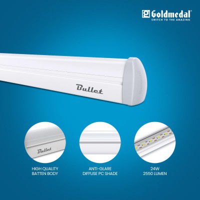 Goldmedal Bullet 24W LED Batten - Cool Daylight (6500K)