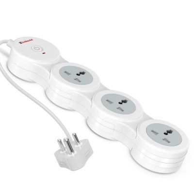 Goldmedal Caterpillar 3+1 Power Strip | 3 Universal Sockets