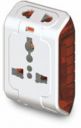 Goldmedal Curve Plus 202042 Plastic Spice 3-Pin Universal Travel Adaptor...