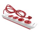 Goldmedal Curve Plus 205102 Plastic i-Design 4x1 Power Strip (White) (205103)...