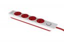 Goldmedal i-Design 4x1 Power Strip with 4 International Sockets, Master Switch, Indicator and 2m Cord - White...