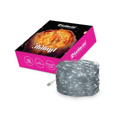 Goldmedal Jhilmil 5V 10 Meter Led String Light (6500K)