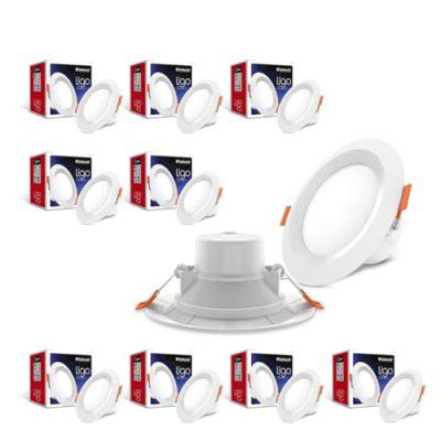 Goldmedal LIGO 5W LED Round with 3-inch Concealed Junction Box Downlight - Cool Daylight(6500K) | Pack of 10