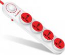 Goldmedal Logica 4x1 SPIKE GUARD 4 Socket Extension Boards (White, 2 m)...