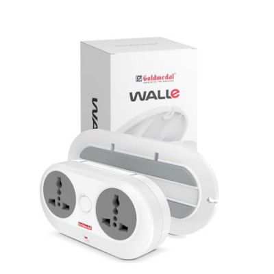 Goldmedal Wall-E- Travel Adaptor with Mobile Stand - White
