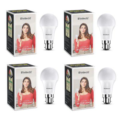 Goldmedal WOW 9W B22 Base LED Bulb For Home & Office |Cool Daylight (6500K) |Pack of 4