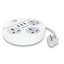 Goldmedal Zippo 1.5-Meter Extension Cord | 3 USB Charging Ports & Mobile Holder