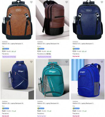 Goldstar Laptop Bags Start ₹266