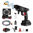 GoMechanic Car Washer High Pressure Gun | Cordless Pressure Washer with 2X Batteries & 5M Hose Pipe...