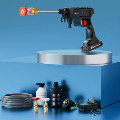 GoMechanic Cordless Pressure Washer | High Pressure Car Washer Pump for Cleaning & Bike Washing