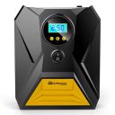 GoMechanic Gusto T10 Digital Tyre Inflator - 150 psi, 12V DC Portable Air Compressor with LED Light...