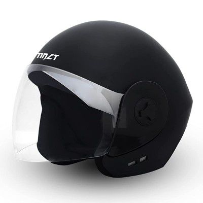 GoMechanic- Instinct Series- Armor Open Face Helmet with Clear Visor