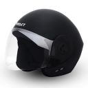 GoMechanic- Instinct Series- Armor Open Face Helmet with Clear Visor...