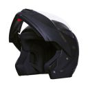 GoMechanic- Instinct Series Falcon Flip-Up Helmet with Clear Visor Motorbike Helmet-, Black (Medium, 580mm)...