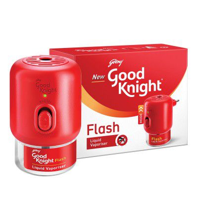 Good knight Flash Liquid Vaporiser – Combo Pack | Machine + Refill | 2x Faster Than Before | Mosquito Repellent Refill | India’s Most Powerful Liquid Vaporizer