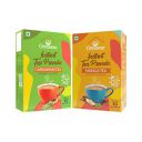 GOODRICKE Instant Tea Premix | Combo Pack Cardamom Tea + Masala Tea - 10 Sachets each | Instant Premix Homemade Tea | Ready in 10 seconds| Irresistible Aroma...