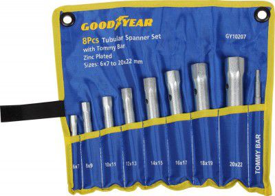 Goodyear Metal Tubular Spanner Set Tommy Bar 