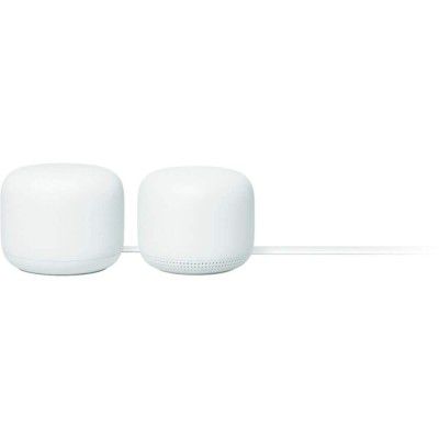 Google Nest WiFi - 4x4 AC2200 Wi-Fi Mesh System with 4400 Sq ft Coverage (Router 2-Pack)