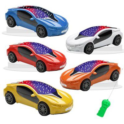 Gooyo 6328-2 Battery Operated 3D Lights Famous Remote Control High-Speed Racing Car Toy for Kids, Power Source: 3xAA Battery in Car & 2xAA Battery in Remote Controller 