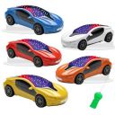 Gooyo 6328-2 Battery Operated 3D Lights Famous Remote Control High-Speed Racing Car Toy for Kids, Power Source: 3xAA Battery in Car & 2xAA Battery in Remote Controller ...