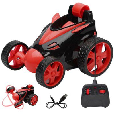 Gooyo DB2060 Rechargeable 5 Functions 360° Rotating & Rolling Small Stunt Car Toy with USB Cable