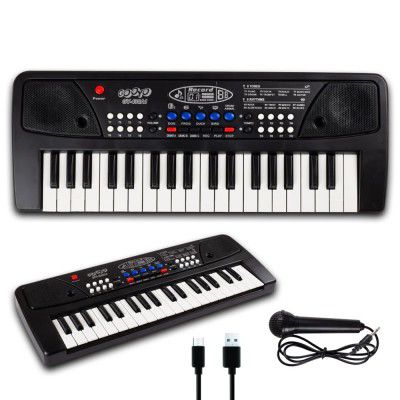 Gooyo GY-439 37-Key Musical Piano Keyboard Toy for Kids | 8 Rhythms, 8 Tones, 6 Demos, Song Record Feature (Included)