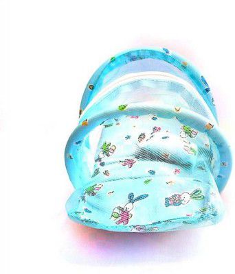 Gopal ji Collection Laddu Gopal Bed Cotton Net Bed Super Soft Quality 0 To 6 No size Laddu Gopa Cotton Pooja Chowki  (Blue, Pack of 1)