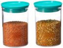 GOPI Airtight Plastic Storage Containers, Set of 2 (900 ml Each) (Blue)...