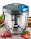 GOPI Bade Miya Vegetable & Fruit Chopper Big Size Summer Color Dori Handy Manual Quick Vegetable & Fruit Chopper (1 XXL, 1000ml)...