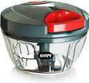 gopi by GopiStore 3 Stainless Steel Blade System 450 ML Charcoal Grey Color Mini Chopper...