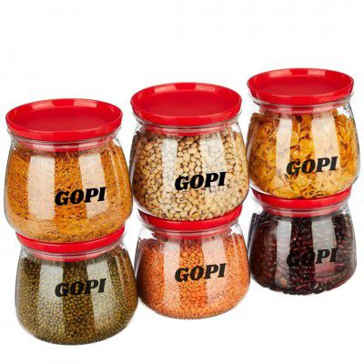 GOPI Plastic Storage Jar and Container Set