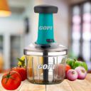 Gopi Push Chopper for Kitchen Use – 5-Blade Manual Vegetable...