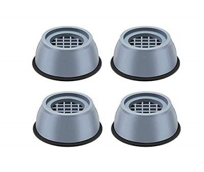 GOPI Refrigerator Stand, Washing Machine Stand, Furniture Base Stand, Fridge Stands for Single Door and Double Door (Pack of 4) (Grey), Medium